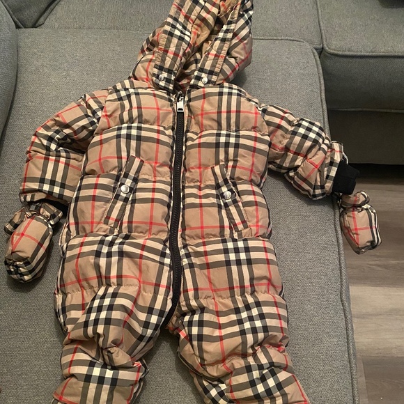 Baby Burberry snowsuit 9 months